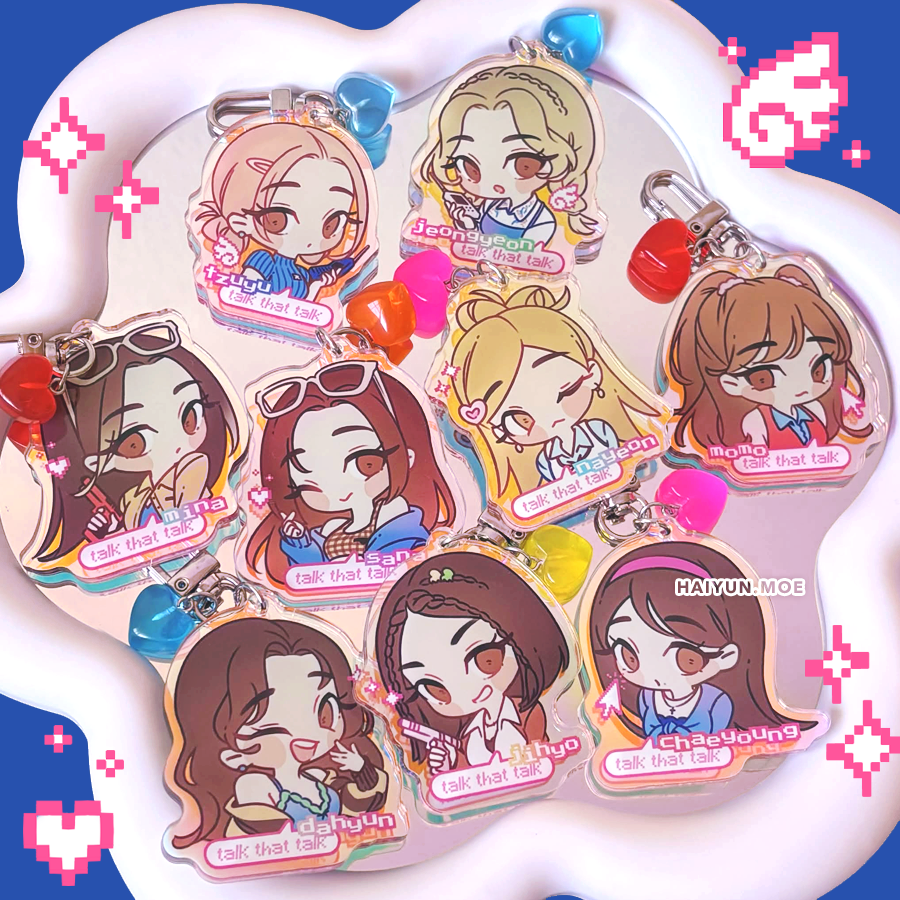 TWICE Talk That Talk Holo Keychains — haiyun